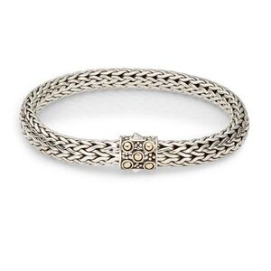 John Hardy Dot Sterling Silver & 18K Yellow Gold Bracelet